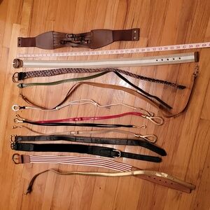 Lot of 13 Ladies Belts